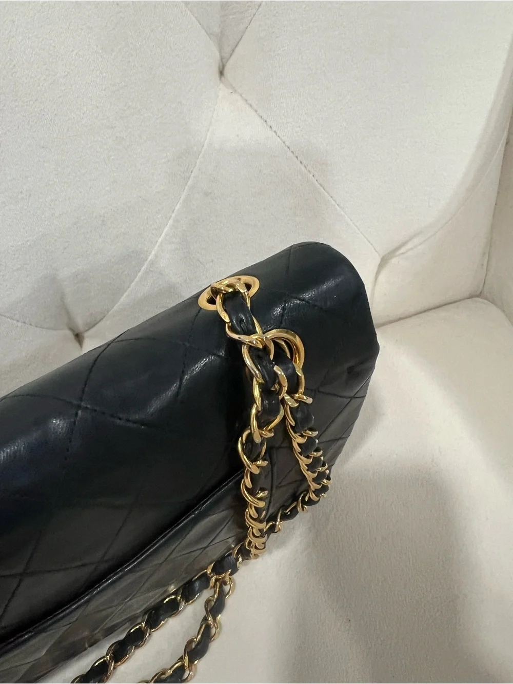 🖤🖤Chanel Vintage Classic Double Flap Quilted Lambskin 24K Gold Plated hardware